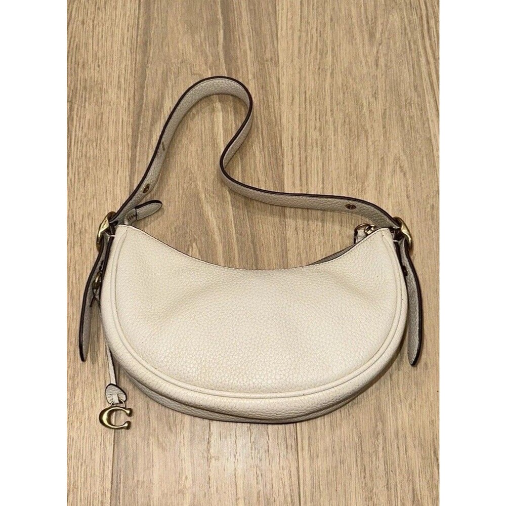 Coach Luna Shoulder Bag Chalk CC439 READ